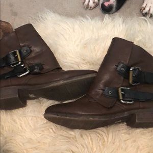 brown Moto booties